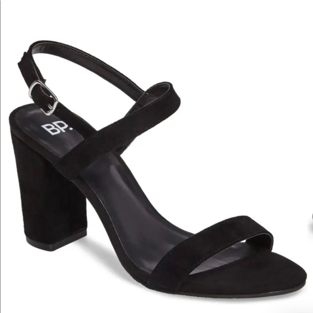 BP Black Suede Heels